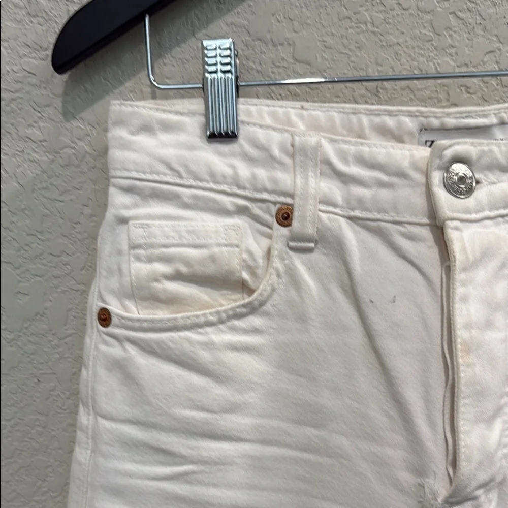 Zara White Wide-Leg Jeans size 4 - Picture 5 of 14